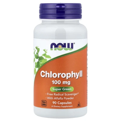 NOW Foods Chlorophyll 100mg Super Green 90 Capsules