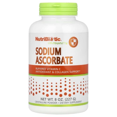 NutriBiotic Immunity Sodium Ascorbate Crystalline Powder 8 oz (227g)