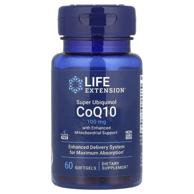 Life Extension - Super Ubiquinol CoQ10 with Enhanced Mitochondrial Support | 100 mg | 60 Softgels