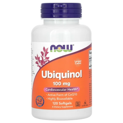 NOW Foods - Ubiquinol | 100 mg | 120 Softgels