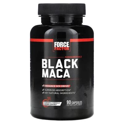 Force Factor Fundamentals Black Maca Enhance Sex Drive 90 Capsules