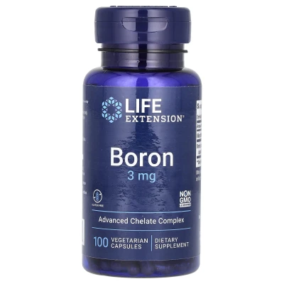 Life Extension Boron 3mg Advanced Chelate Complex 100 Vegetarian Capsules