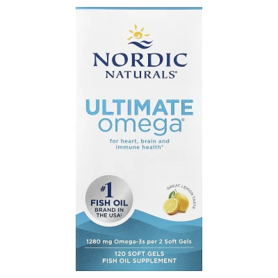Nordic Naturals Ultimate Omega For Heart Brain And Immune Health 120 Soft Gels