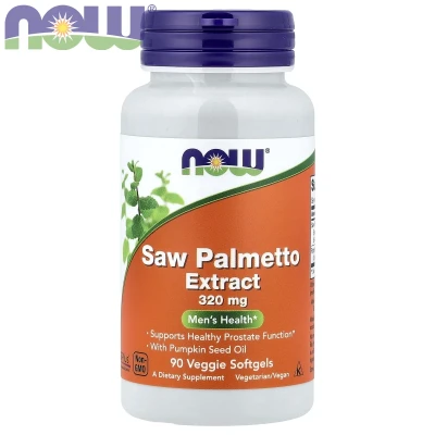NOW Foods Saw Palmetto Extract Mens Health 90 Veggie Soft Gels