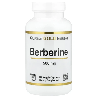 California Gold Nutrition Berberine HCl 500mg 120 Veggie Capsules