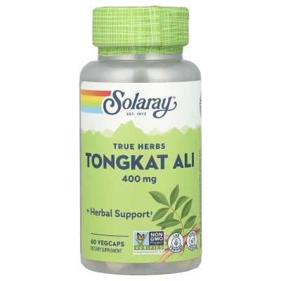 Solaray True Herbs Tongkat Ali 400mg Herbal Support 60 VegCaps