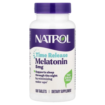 Natrol Melatonin Time Release 5mg Sleep Support 100 Tablets