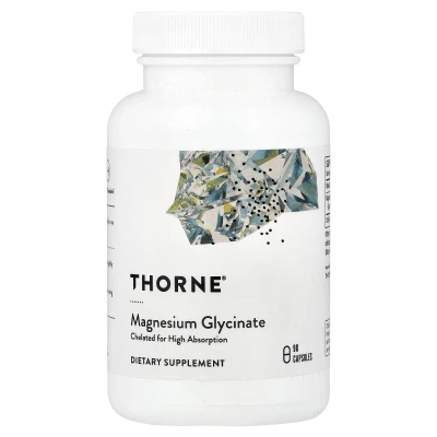 Thorne Magnesium Glycinate Chelated for High Absorption 90 Capsules