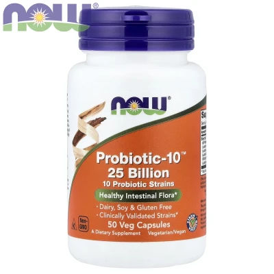 NOW Foods - Probiotic-10™ 25 Billion | 50 Veg Capsules