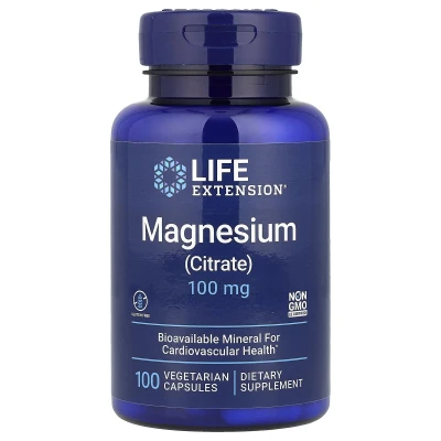 Life Extension Magnesium (Citrate) 100mg 100 Vegetarian Capsules