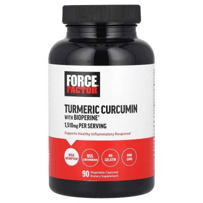 Force Factor - Turmeric Curcumin with BioPerine® | 90 Vegetable Capsules
