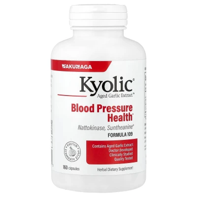 Kyolic - Aged Garlic Extract™ | Blood Pressure Health | Formula 109 | 160 Capsules