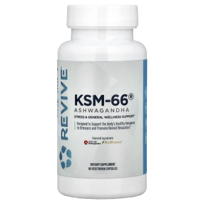 Revive KSM-66 Ashwagandha 60 Vegetarian Capsules
