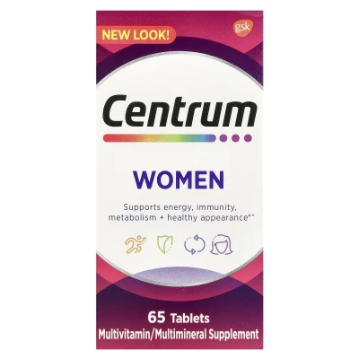 Centrum Women Multivitamin Supports Energy Immunity 65 Tablets