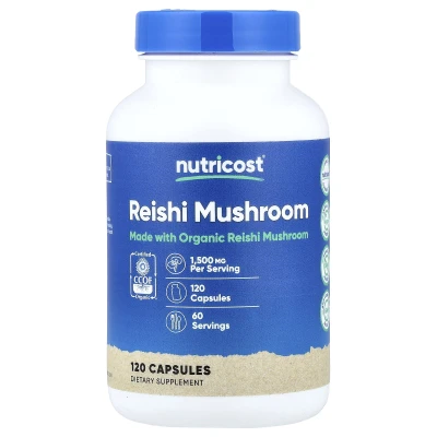 Nutricost - Reishi Mushroom | 120 Capsules (750 mg per Capsule)
