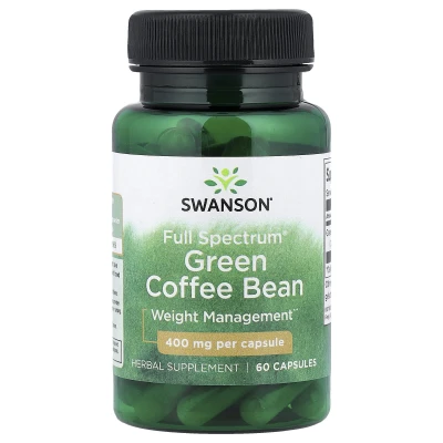 Swanson Full Spectrum Green Coffee Bean Weight Management 400mg per 60 Capsules