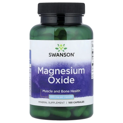 Swanson - Magnesium Oxide | 500 mg | 100 Capsules