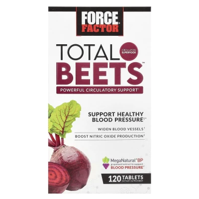 Force Factor - Total Beets™ | Powerful Circulation Support | 120 Tablets