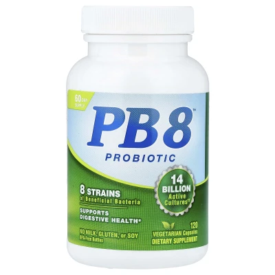 Nutrition Now - PB 8™ Probiotic | 120 Vegetarian Capsules (7 Billion CFU per Capsule)