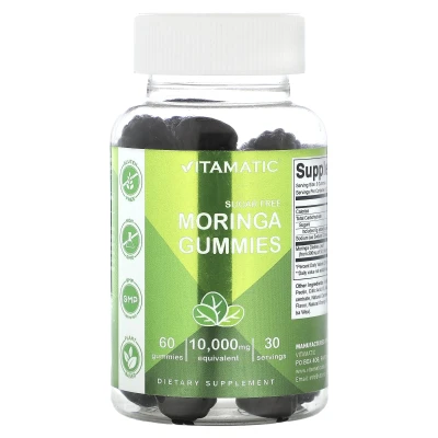 Vitamatic - Sugar-Free Moringa Gummies | 60 Gummies (5000 mg per Gummy)