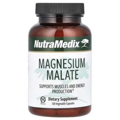 NutraMedix - Magnesium Malate | 120 Vegetable Capsules (100 mg per Capsule)