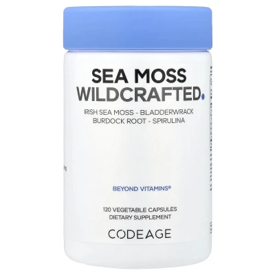 Codeage - Sea Moss | Wildcrafted | 120 Veg Capsules