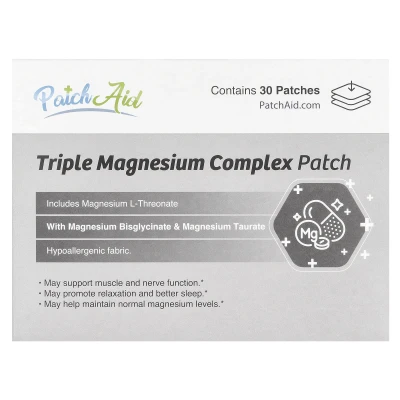 PatchAid - Triple Magnesium Complex Patch | 30 Patches