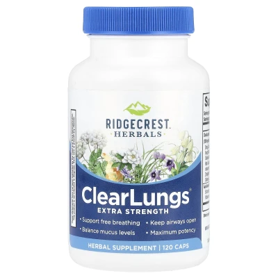 RidgeCrest Herbals - ClearLungs® | 120 Caps