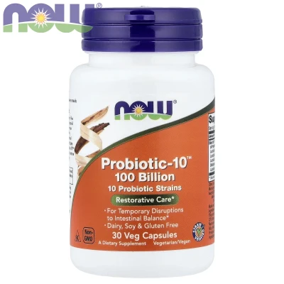 NOW Foods - Probiotic-10™ | 30 Veg Capsules