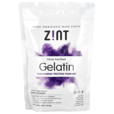 Zint - Gelatine Thickening Protein Powder | Grass-Fed Beef | 16 oz (454 g)