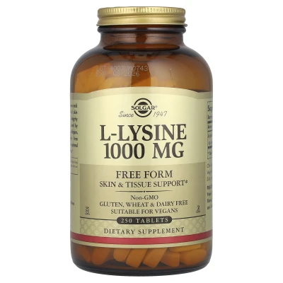 Solgar - L-Lysine | Free Form | 1000 mg | 250 Tablets