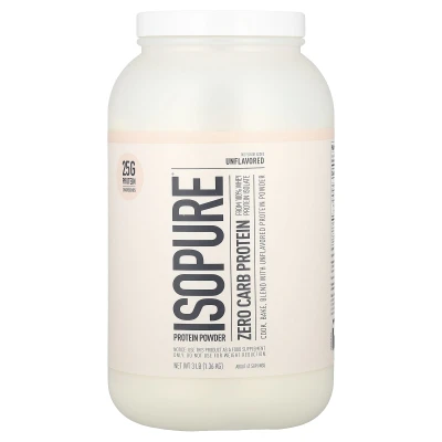 Isopure - Zero Carb Protein Powder | Unflavoured | 3 lb (1.36 kg)