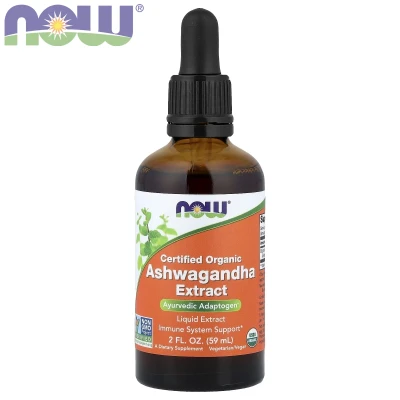 NOW Foods - Certified Organic Ashwagandha Extract | 2 fl oz (59 ml)