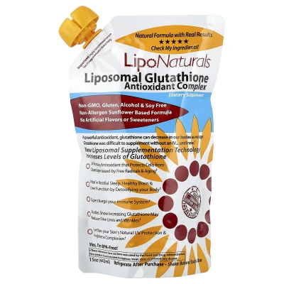 Lipo Naturals - Liposomal Glutathione Antioxidant Complex | 15 oz (443 ml)