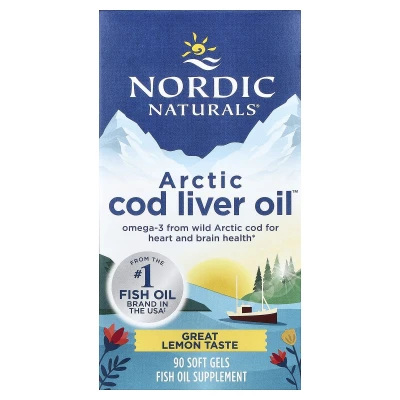 Nordic Naturals - Arctic Cod Liver Oil™ | Lemon | 90 Soft Gels