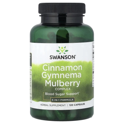 Swanson - Cinnamon Gymnema Mulberry Complex | 120 Capsules