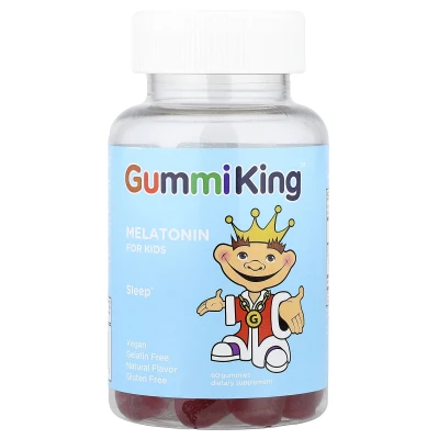 GummiKing - Melatonin for Kids | Strawberry | 1 mg | 60 Gummy Sweets