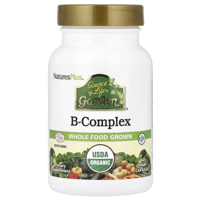 NaturesPlus - Source of Life® Garden | B-Complex | 60 Vegan Capsules