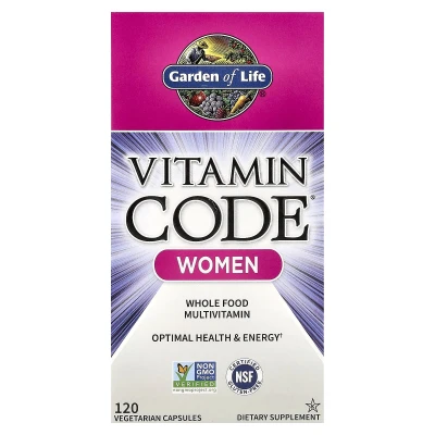 Garden of Life - Vitamin Code® | Women Whole Food Multivitamin | 120 Vegetarian Capsules