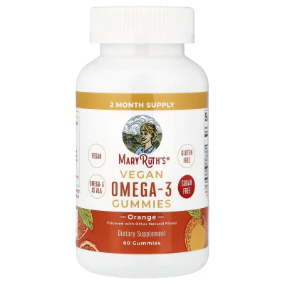 MaryRuth's - Vegan Omega-3 Gummies | Orange | 60 Gummies