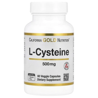 California Gold Nutrition - L-Cysteine | AjiPure® | 500 mg | 60 Veggie Capsules