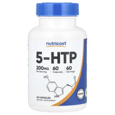 Nutricost 5-HTP 200 mg p Per Saving 60 Dietary Supplement Capsules