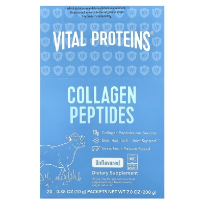 Vital Proteins - Collagen Peptides | Unflavoured | 20 Packets | 0.35 oz (10 g) Each