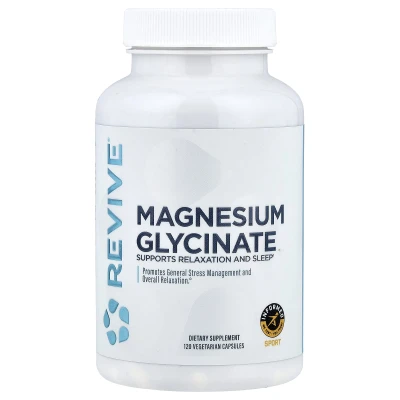 Revive - Magnesium Glycinate | 120 Vegetarian Capsules (100 mg per Capsule)