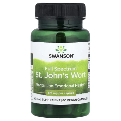 Swanson - Full Spectrum® St. John's Wort | 375 mg | 60 Vegan Capsules