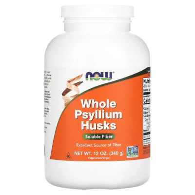 NOW Foods Whole Psyllium Husks 12 oz (340g)