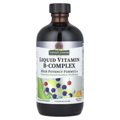 Nature's Answer - Liquid Vitamin B-Complex | Tangerine | 8 fl oz (240 ml)