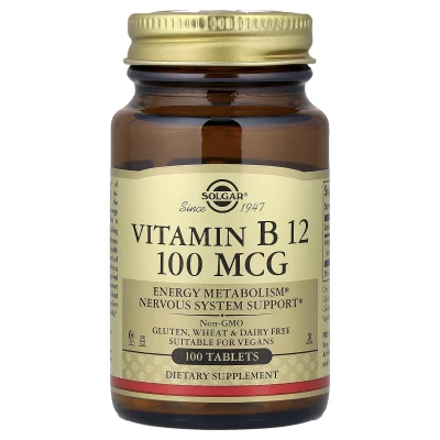 Solgar - Vitamin B12 | 100 mcg | 100 Tablets