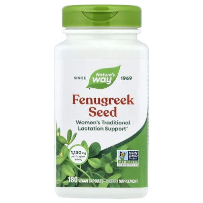 Nature's Way - Fenugreek Seed | 180 Vegan Capsules (565 mg per Capsule)