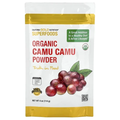 California Gold Nutrition - Superfoods | Organic Camu Camu Powder | 4 oz (114 g)